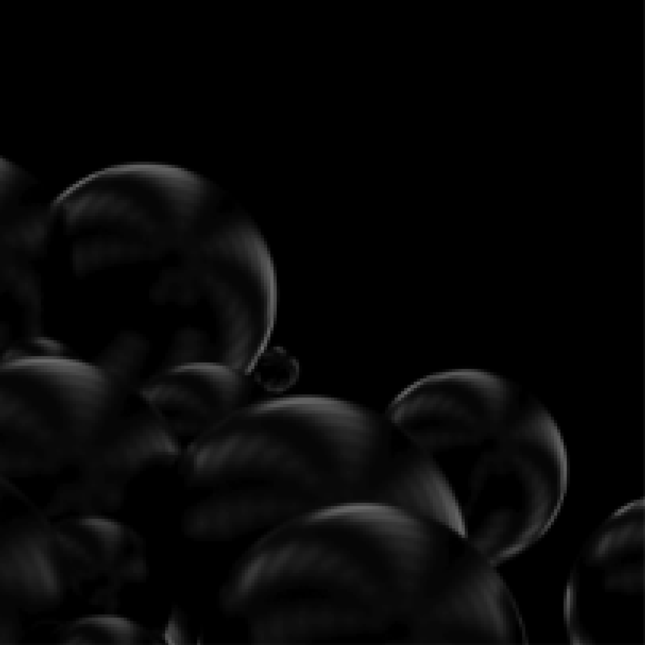 Abstract dark spheres