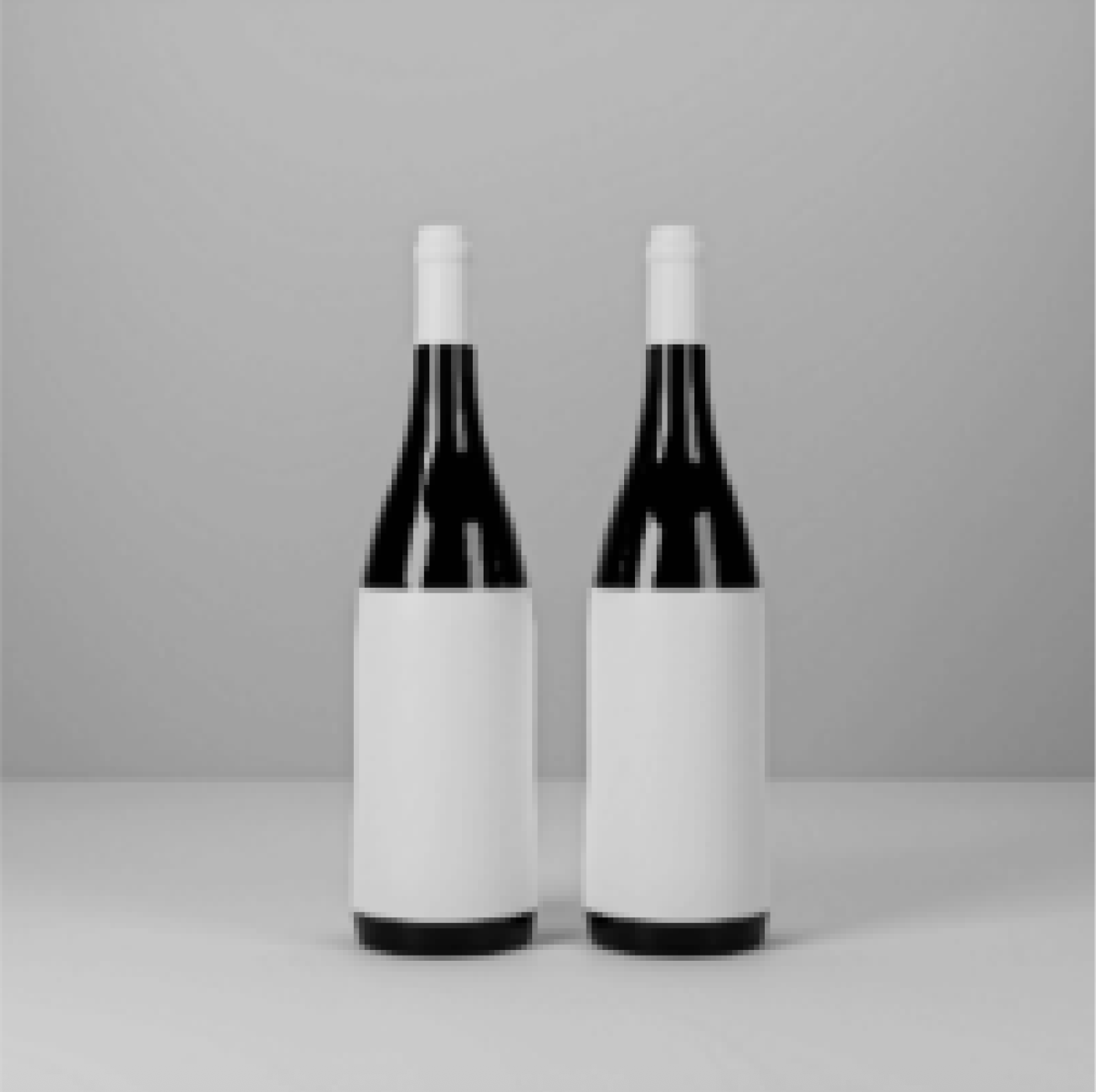 Two white bottles